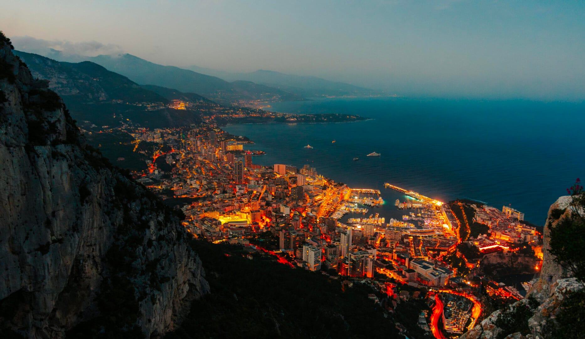 French Riviera Travel guide Monaco panoramic coastline view